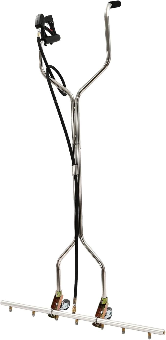 39” Professional Power Washer Broom Attachment,7 Hole Pressure Washer Water Broom with 2 Handles,Surface Clean Tool for Driveways, Sidewalks, Patios