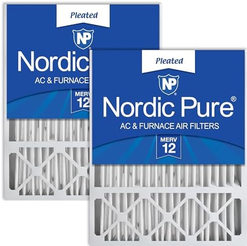 Nordic Pure 20x25x5 (19_3/4 x 24_3/4 x 4_3/8) Lennox X6673_X6675 Replacement MERV 12 Air Filter 2 Pack by NordicPure