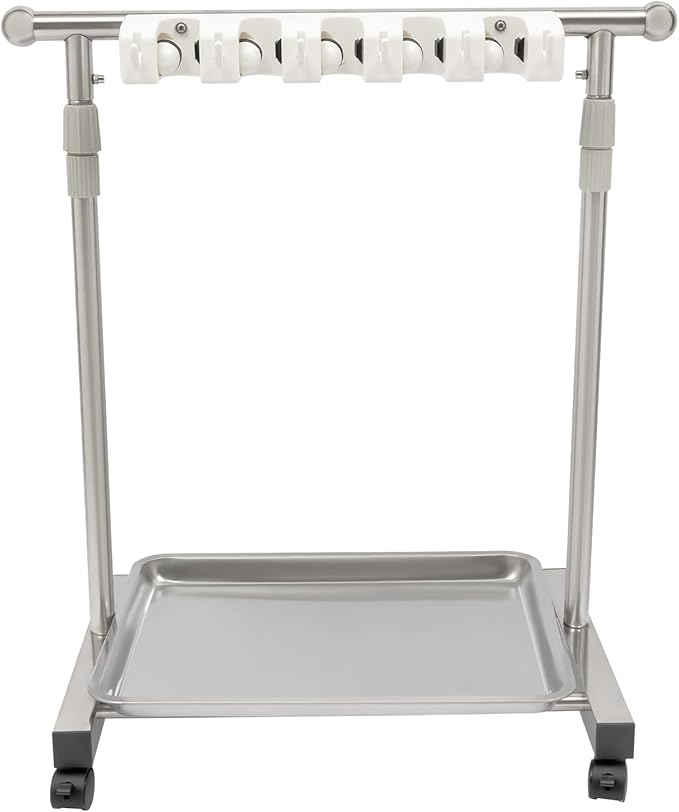 Broom Holder Organizer Movable Closet Storage Cabinet Mop Rack, Floor Standing Cleaning Supplies Tool Cart For Garage, Schools, Hotels, Hospitals, Factories, Restaurant(6 Hook & 5 Slots)