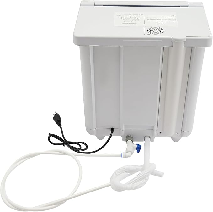 1200W Countertop Dishwasher, Automatic Dish Washing Machine with 5 Washing Programs Display, Portable Water-Lifting & Drainage with Cleaning/Purification/Storage Function, 15.7x15.7x17.7In