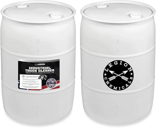 Industrial Truck Cleaner – Removes Road Film, Grease & Heavy Grime (Non-Corrosive, Biodegradable Formula), Professional Bulk Size, 55-Gallon Drum