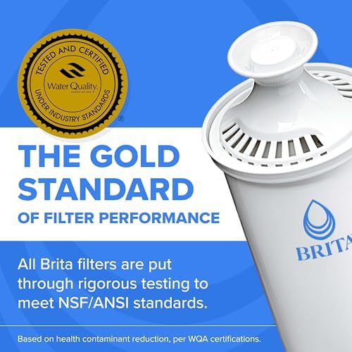 Brita Standard Water Filter for Pitchers and Dispensers, BPA-Free, Replaces 1,800 Plastic Water Bottles a Year, Lasts Two Months or 40 Gallons, Includes 8 Filters - Image 5