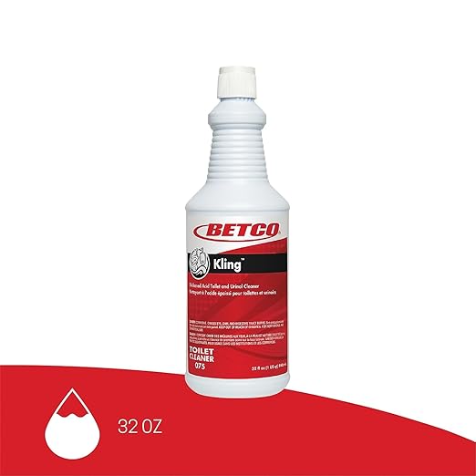 Betco® Kling Toilet Bowl Cleaner, Mint Scent, 32 Oz Bottle, Case Of 12