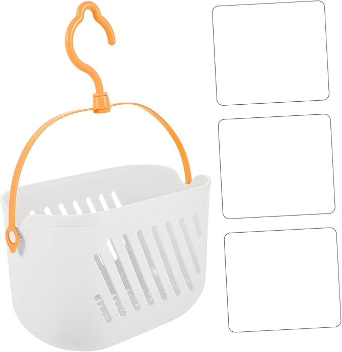 Cabilock 2pcs Hanging Shower Basket for Bathroom Storage Portable Organizer Hook for Toiletries Cleaning Supplies and Small Items Versatile Use Bathroom Kitchen Dorm Room