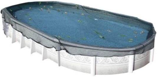 Doheny’s Professional Grade Leaf Nets for Above Ground Pools – 15' x 30' Oval – Makes Clean-Ups Fast – Lightweight, Versatile & Durable – Keeps Leaves Out