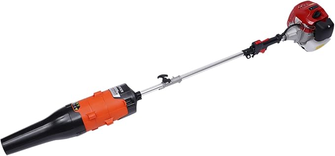 Gas Handheld Sweeper, 52CC 2.3HP Gasoline Power Broom Walk Behind Sweeper Cleaning Driveway Tools High Performance Cleaner for Cleaning Driveway Turf Lawns Artificial Grass 1700W