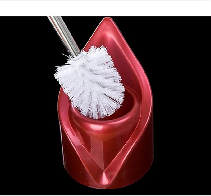 Toilet Brush Cleaner Creative Toilet Brush Holder,Bathroom Cleaning Tool Holder with Holder Base,Home Toilet Brush Bath Stainless Steel Handle (Color : Yellow, Size : C) (Yellow C)