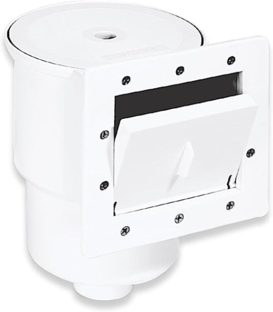 Swimline HYDROTOOLS Standard ABS Thru-Wall Skimmer Kit, White - Includes Return Fitting and Vacuum Plate, Maintenance Accessories for Above Ground and Backyard Deck Swimming Pools