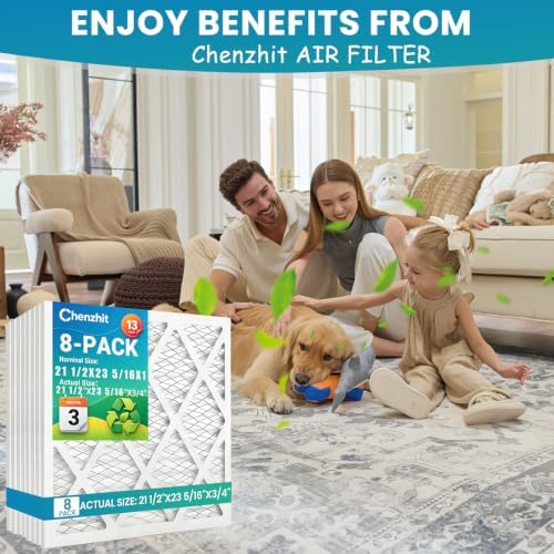 (8 Pack) 20x30x1 Furnace Air Filters, MPR 1900 & FPR 10, MERV 13 Pleated Air Filter (Actual Size: 19.75" x 29.75" x 0.75") - Image 2