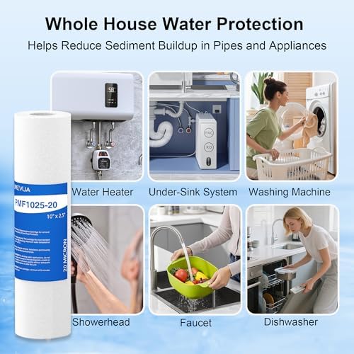 20 Micron 10" x 2.5" Sediment Water Filter Cartridge, 6-Pack - Image 6