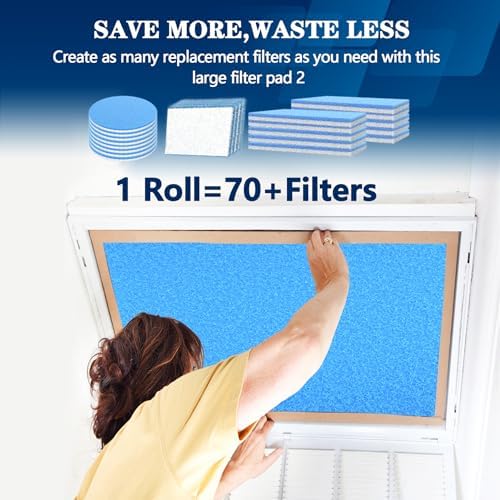 MERV 8 Air Vent Filters, 14" x 120"Cut to Fit Air Filter Material - Image 4