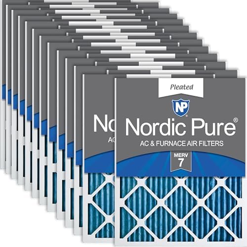 Nordic Pure 18x25x1 Pleated MERV 7 Air Filters 24 Pack by NordicPure