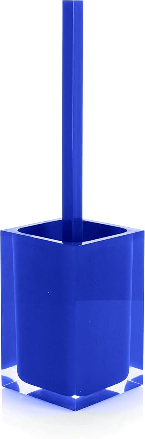 Gedy Rainbow Decorative Square Toilet Brush Holder, Blue