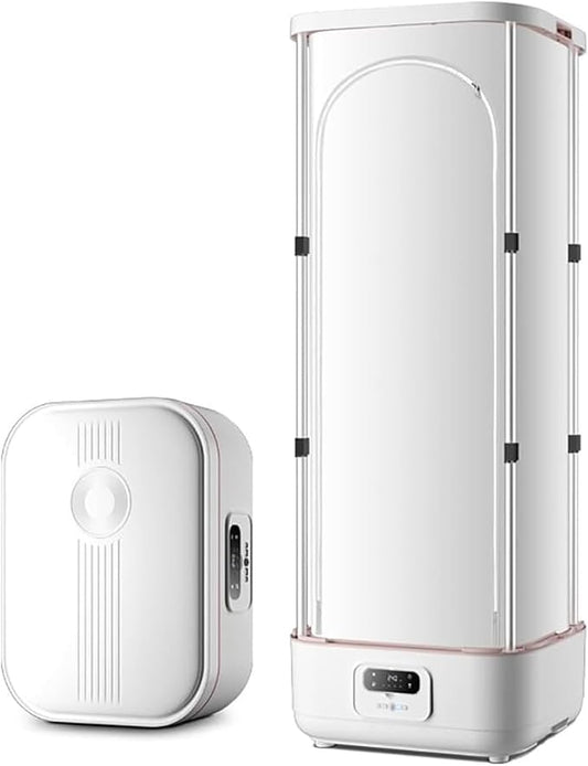 Garment Steamer, Automatic Ironing Machine,Collapsible Automatic Wireless Vertical Steam Iron with Wrinkle Removal Clip, for Clothes & Fabric, One-Key Care, Quick-Drying Steam