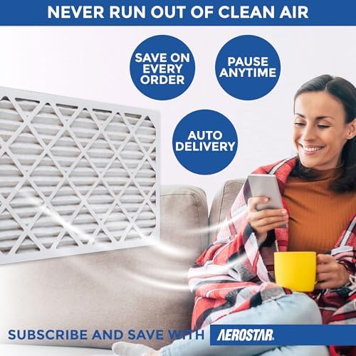 Aerostar Air Filter 19.875x21.5x1 MERV 8 AC Filter, Furnace Filter, 4 Pack - Image 4