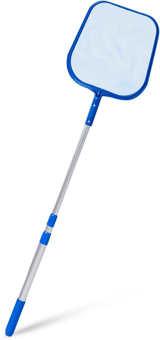Swimline Leaf Skimmer with 48" Adjustable Aluminum Telescopic Pole