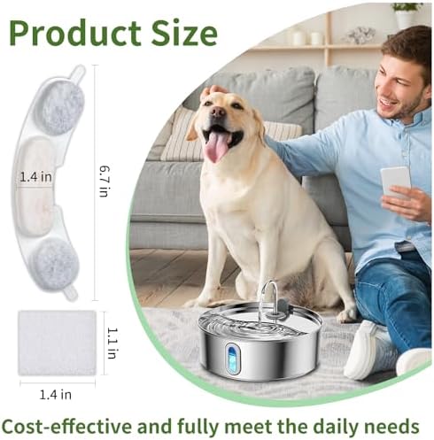 16 Sets Pet Dog Replacement Filters Compatible with Smartoo - Image 3