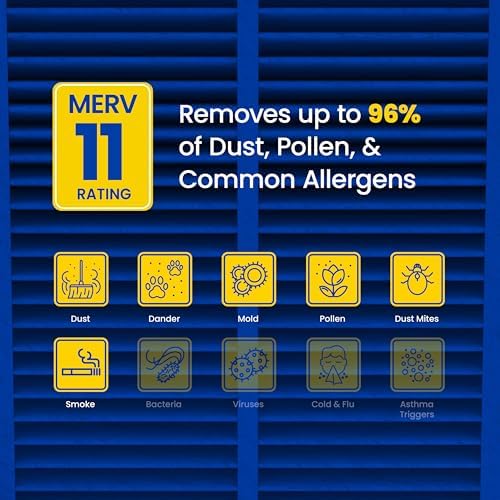 Genuine AprilAire 210 Replacement Filter for AprilAire Whole-House Air Purifiers - MERV 11, Clean Air & Dust, 20x25x4 Air Filter (Pack of 8) - Image 2