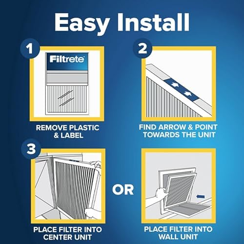 Filtrete 23.5x23.5x1 in. Air Filter, MERV 8, MPR 700, 4 HVAC Filters - Image 3