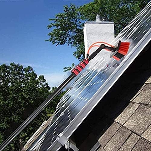 Solar Panel Cleaning Brush & Water Fed Pole Kit - 5.4m High Window & Vehicle Cleaning Tool for Solar Panels, Cars, Trucks, & Vans - Efficient & Easy to Use