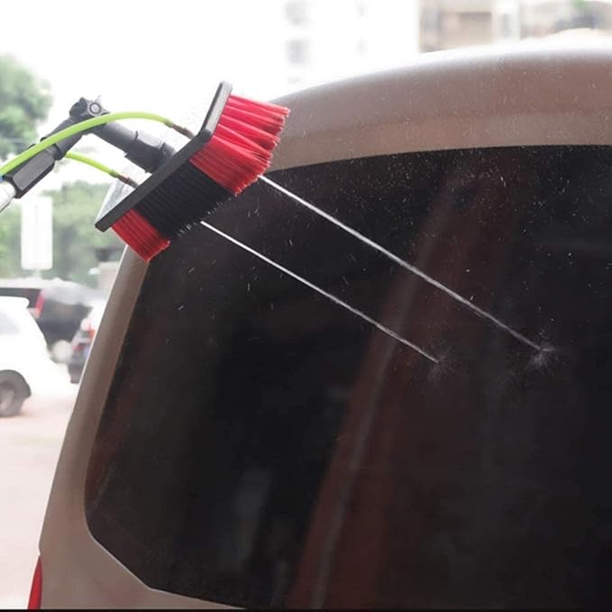 Photovoltaic Panel Cleaning, Window Clean, 3-12M Water Fed Telesbrush, Extendable Cleaner Conservatory Roof Cleaning Tools/6M Rod/30Cm Brush Head