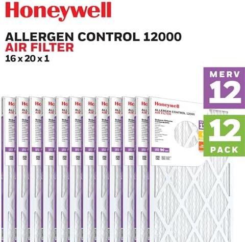 Honeywell 16x20x1 MERV 12 Electrostatic Pleated HVAC AC Furnace Air Filter (12-Pack) | Replacement Filter for Home Use | Made in USA - Image 2