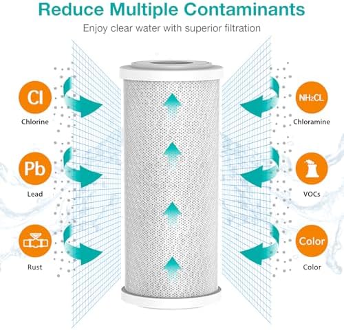 SimPure 5 Micron 10" x 4.5" CTO Carbon Whole House Water Filter Cartridge - Image 3
