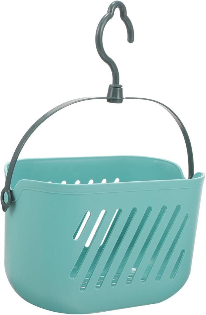 PRETYZOOM Hanging Shower Basket Portable Cleaning Supply Basket Plastic Bathroom Organizer over Toilet Storage for Shampoo Conditioner Loofahs Bath Accessories