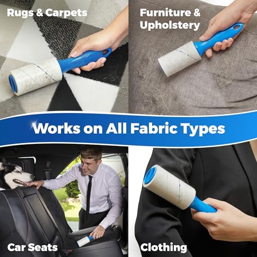 PetLovers Extra Sticky Lint Roller Mega Value Set 900 Sheets for Pet Hair Removal and Clothes, Dog and Cat Lint Remover, 10 Pack - Image 4