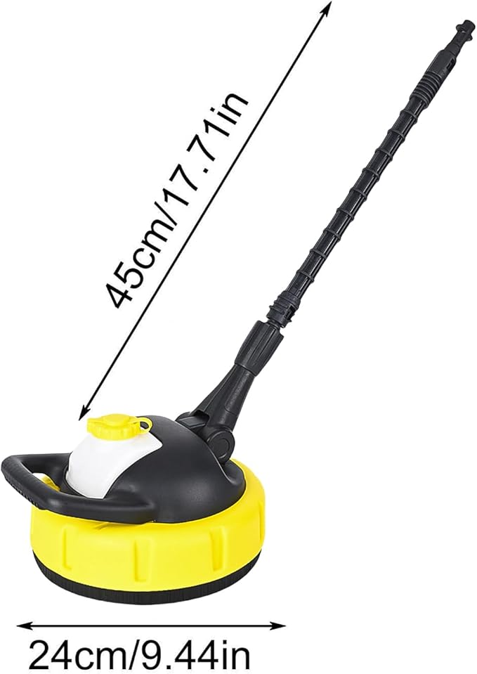 Pressure Washer - Patio Cleaner Cleaning Tool with Adapter, High-Efficiency Power Washing Accessory, Heavy-Duty Outdoor Equipment | Multipurpose Attachments for Driveways Sidewalks Yards