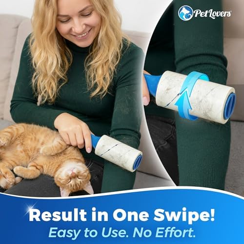 PetLovers Extra Sticky Lint Roller Mega Value Set 900 Sheets for Pet Hair Removal and Clothes, Dog and Cat Lint Remover, 10 Pack - Image 2
