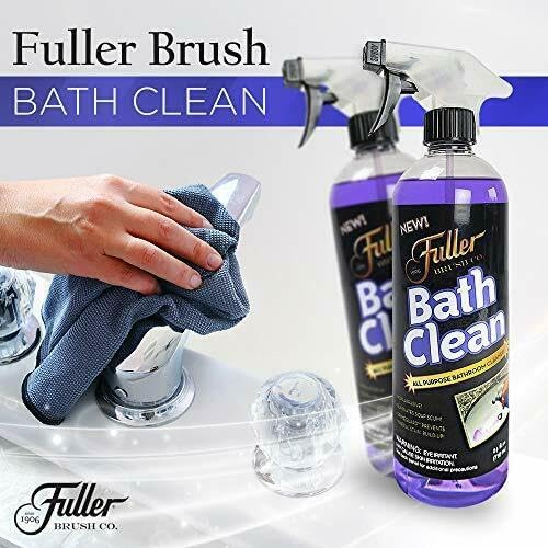 Fuller Brush Bath Clean ?€? 24 oz Bathroom Cleaner Refill Bottle ?€? Dissolves Soap Scum, Hard Water Stains & Mineral Build-Up ?€? For Sinks, Showers & Tubs
