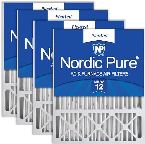 Nordic Pure 20x25x5 Honeywell/Lennox Replacement MERV 12 Air Filters 4 Pack by NordicPure