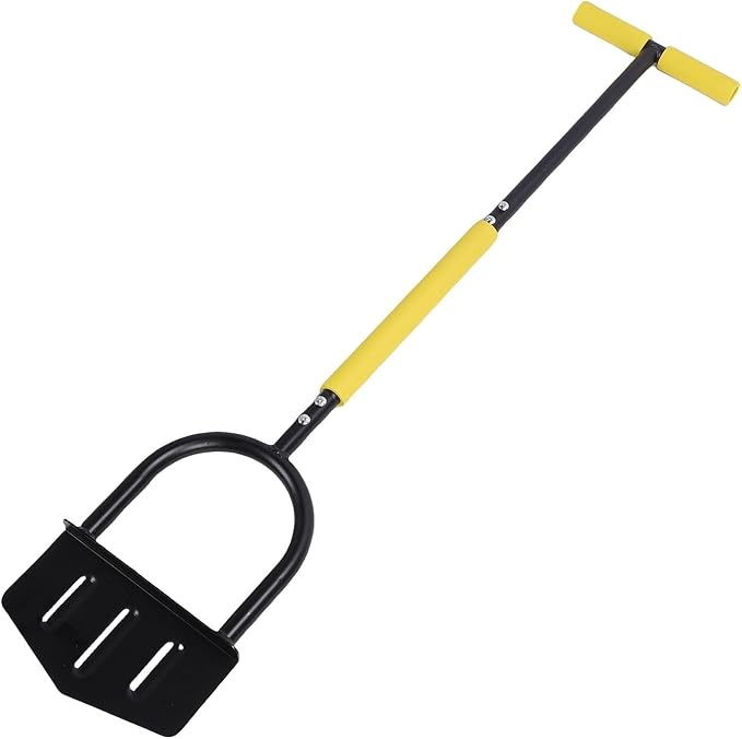 FTVOGUE Stainless Steel Lawn Edger T Handle with Comfortable Grip, Sturdy and Easy Handling, Versatile and Practical for Cleaning Sidewalks, Driveways, Gardens, Flower Beds