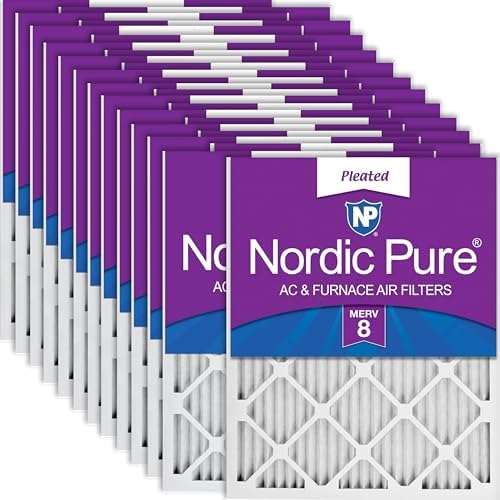 Nordic Pure 20x20x1 Pleated MERV 8 Air Filters 24 Pack by NordicPure