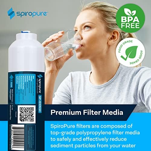 SpiroPure SP-IS105QC Inline Sediment Water Filter 1/4" Quick-Connect, 2x10 - Image 2