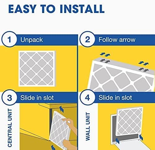Aerostar 14x14x1 MERV 11-4 Count - Pleated HVAC, Furnace & Air Conditioner Filters - Removes Dust, Cold & Flu Germs, Lint, Mold, Pet Dander, Allergy-Causing Pollen, Smog & Smoke - Image 6