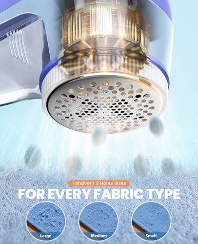 POPCHOSE Fabric Shaver, Lint Shaver with 6-Leaf Blade, Rechargeable | Lint Remover with Type-C Fast Charing Port, Sweater Defuzzer, Clothes Shaver for Couch, Furniture, Blanket, Remove Pilling - Image 6