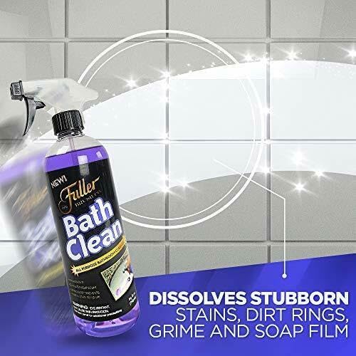 Fuller Brush Bath Clean ?€? 24 oz Bathroom Cleaner Refill Bottle ?€? Dissolves Soap Scum, Hard Water Stains & Mineral Build-Up ?€? For Sinks, Showers & Tubs