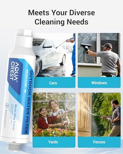 AQUA CREST Hard Water Filter for Hose Car Wash, Reduces Hard Water Spots - Image 6