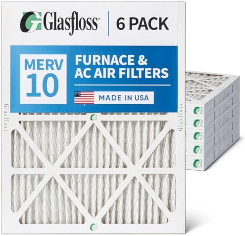 Glasfloss 18x25x2 MERV 10 AC Furnace 2" Pleated Air Filters. Box of 6 - Image 6