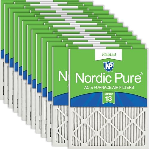 Nordic Pure 20x24x1 Pleated MERV 13 Air Filters 24 Pack by NordicPure