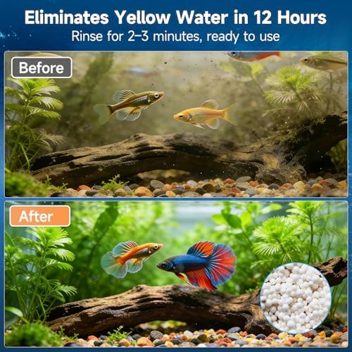 Aquarium Filter Resin Media, 900g with Mesh Bag for Clearer Water - Image 4