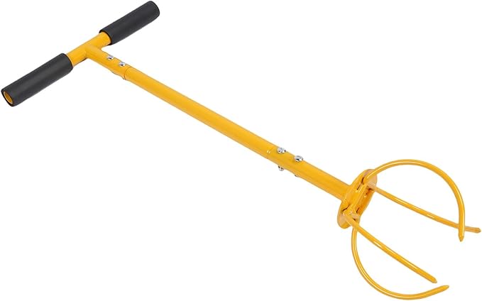 Stainless Steel Hand Tiller Cultivator Soil Aerator Tool for Flower Beds Vegetable Gardens with 4 Tillers 2 Accessories 1 Screw Pack Durable Rust Proof