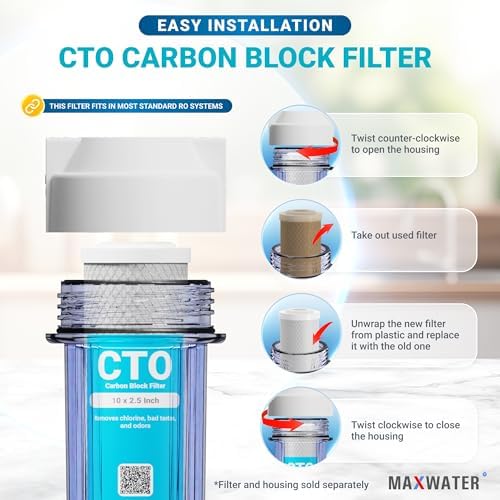 Max Water 5 Micron 10 x 2.5 Whole House CTO Carbon Sediment Water Filter Cartridge Compatible with DuPont WFPFC8002, WHEF-WHWC, WHCF-WHWC, FXWTC, SCWH-5, CTO10, 10-Pack - Image 5
