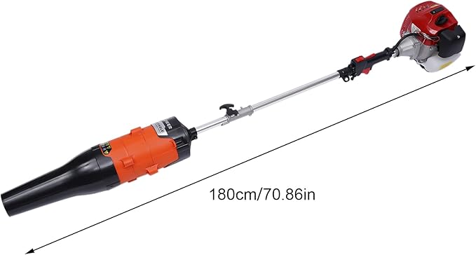 Outdoor Hand Held Gas Power Broom 52cc Gasoline Power Broom 2.3HP Walk Behind Sweeper Cleaning Driveway Tools High Performance Cleaner US Stock