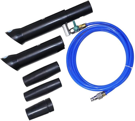 Pneumatic Air Blow-dust Gun Car Wash Interior Cleaning Gun for Blaster Vacuum Cleaner Vacuum Gun Car Detailing(Aluminiun Rotate Tube)