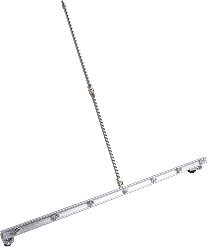 Pressure Washer Cleaner Stainless Steel 39.37inch Heavy Duty Water Broom with 1/4inch Quick Connector for Household Business Cleaning Surface Debris Removal (for Undercarriage Cleaner)