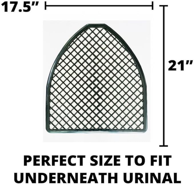 Urinal Mats (6,12,24 Pack) - Bathroom Urinal Mat for Floor - Black Commercial Splash Mats for Men's Restroom (6, Black)