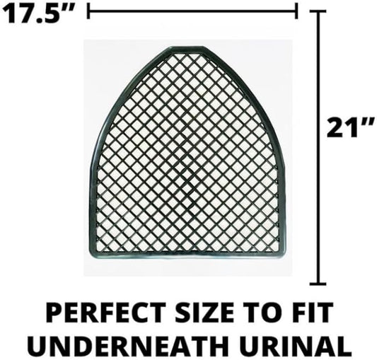 Urinal Mats (6,12,24 Pack) - Bathroom Urinal Mat for Floor - Black Commercial Splash Mats for Men's Restroom (6, Black)